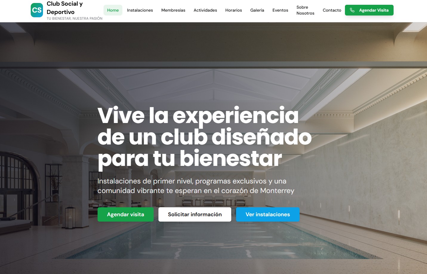 Club Social y Deportivo – Sitio Web Promocional
