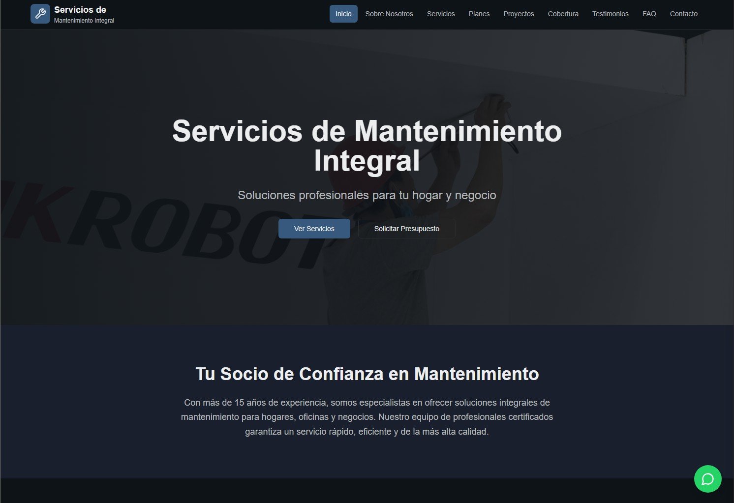 Plataforma de Servicios de Mantenimiento