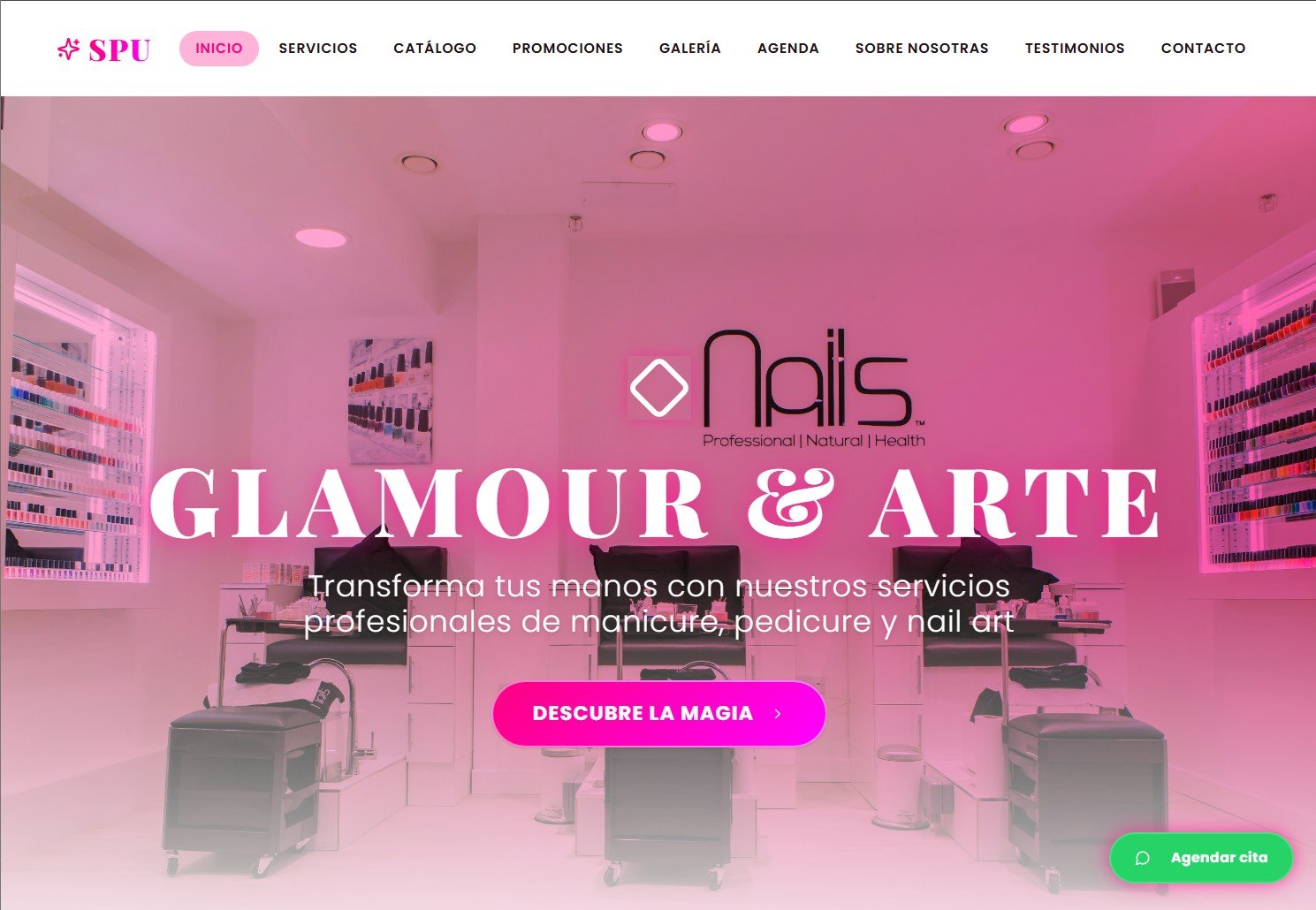 Estudio de Uñas – Sitio Web Promocional